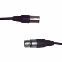 DMX kábel, 3 piny, 1,5 m, Ø 4 mm QTX