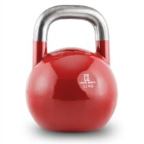 Compket 32, 32kg, červená, činka kettlebell, guľové závažie Capital Sports
