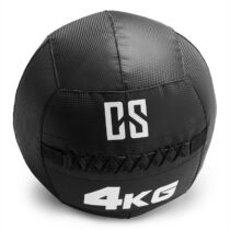 Bravor Wall Ball medicinbal PVC dvojité švy 4kg čierna farba Capital Sports