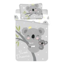 JJerry Fabrics Detské bavlnené obliečky do postieľky Koala sweet dreams baby, 100 x 135 cm, 40 x 60 ...