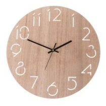 Nástenné hodiny Light wood, pr. 40,6 cm, drevo