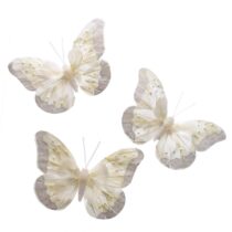 Sada motýľov so štipcom, 3 ks, 18 cm