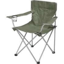 Skladacia campingová stolička Tyrone, zelená, 51x 81 cm